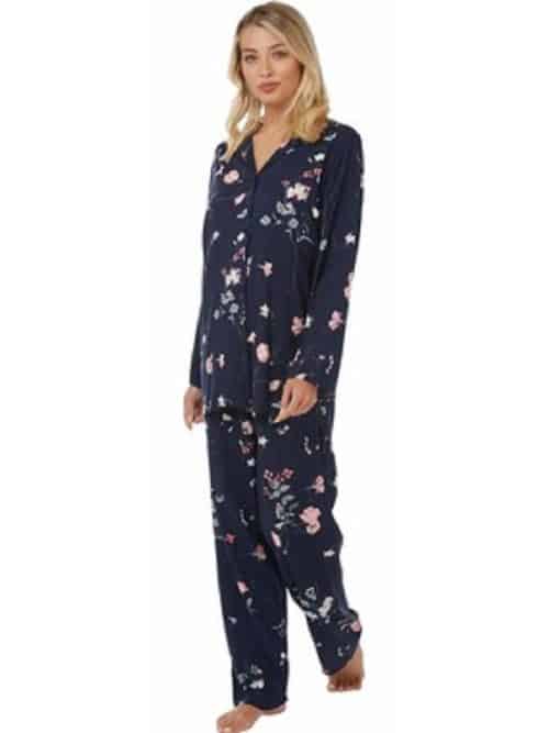Indigo Sky Floral Print Pyjamas