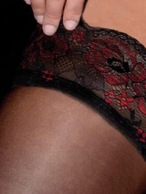 Black Lace Top Hold Up Stockings Amour