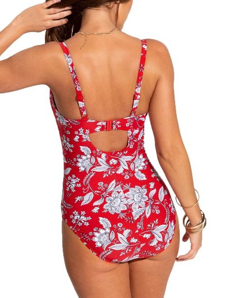 Red Swimsuit Freedom Pour Moi 25506