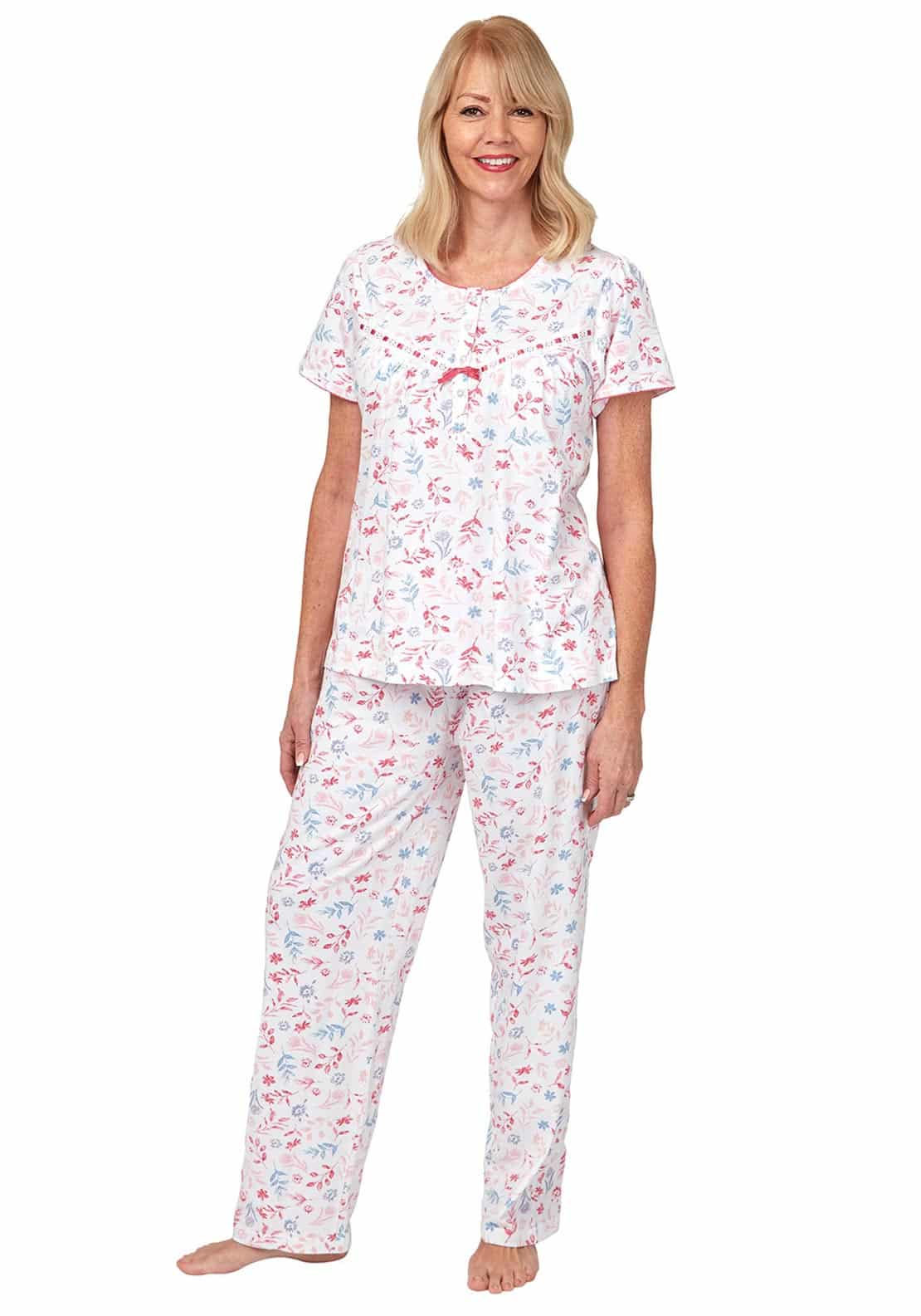 100% Cotton Pyjamas Marlon Lyla Pink Ma31679 - Cherche La Femme