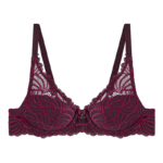 Padded Lace Plunge Bestform Bra Pampelune 27553 Cassis Red