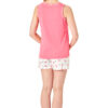 Flamingo Print Shorty Pyjamas Indigo Sky IN35922