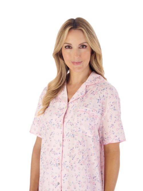 Floral Print Pyjamas Pink Slenderella PJ03243