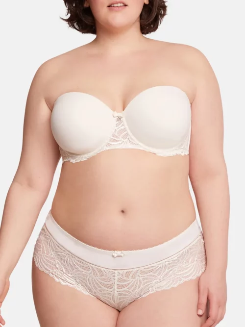 gorgeous practical and attractive strapless ivory bra bestform removable straps