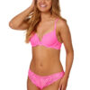 After Eden Brazilian Brief Hot Pink colour fully lace brief pretty floral pattern